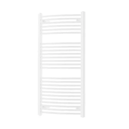 Zakrivený radiátor na sušenie uterákov 1200x600 mm biely