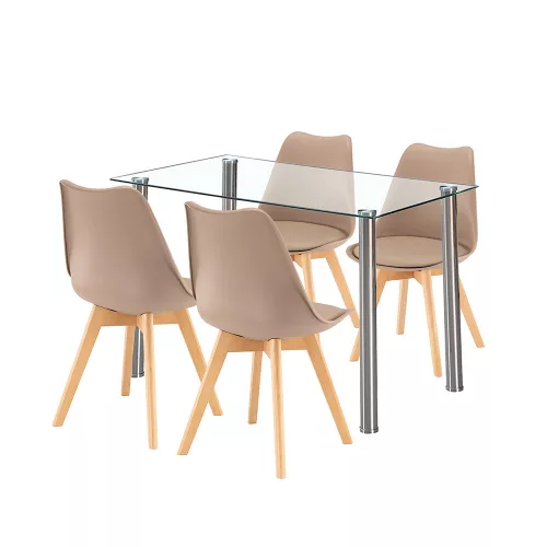 Každodenný set Velon 4+1 bielo-béžový