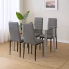 Jedálenský set Mateo 4+1 sivočierny