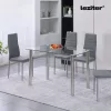 Štvorcový sklenený jedálenský stôl Berna 120 cm