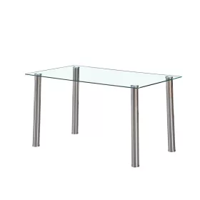 Štvorcový sklenený jedálenský stôl Berna 140 cm