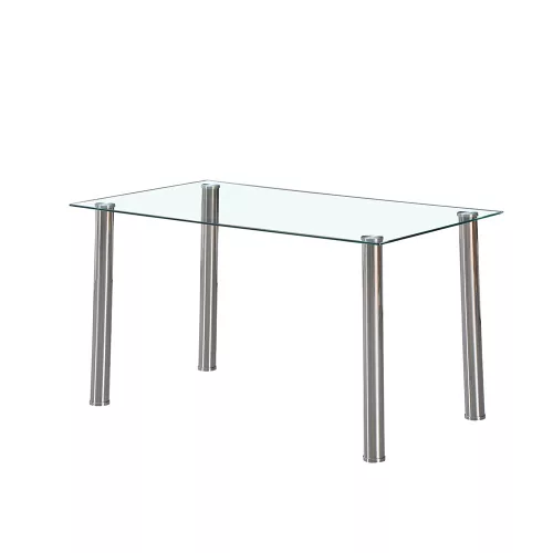 Štvorcový sklenený jedálenský stôl Berna 140 cm