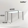 Štvorcový sklenený jedálenský stôl Berna 140 cm