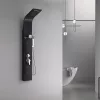 Alegro Čierny hydromasážny sprchový panel, nerezová oceľ