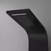 Alegro Čierny hydromasážny sprchový panel, nerezová oceľ
