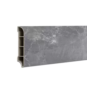   Vinylové podlahové lišty SPC Fjord mramorový vzor tmavosivá 2400x60x12 mm