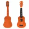 Drevené ukulele gitara pre deti, 4 nylonové struny hneďá