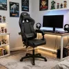 Kancelárske otočné kreslo Raven Gamer čierne