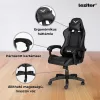 Kancelárske otočné kreslo Raven Gamer čierne