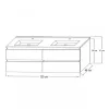 Spodná skrinka Porto 120 s umývadlom
