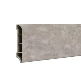   Vinylové podlahové obruby SPC Reno s efektom kameňa sivé 2400x60x12 mm