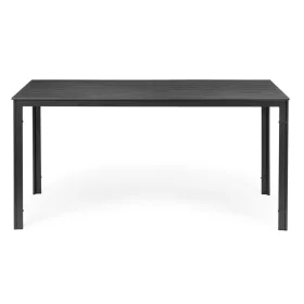 Záhradný stôl pre 6 osôb 156x78 cm polywood sivý