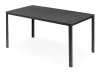 Záhradný stôl pre 6 osôb 156x78 cm polywood sivý