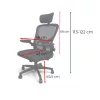 Ergonomická otočná kancelárska stolička Flexo s operadlom