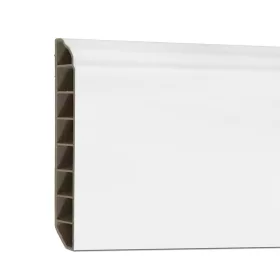 Vinylové podlahové obruby SPC Snehovo biele 2400x100x12 mm