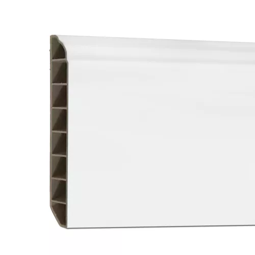 Vinylové podlahové obruby SPC Snehovo biele 2400x100x12 mm
