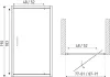 Otváracie sprchové dvere Tomar Dr 80x190 cm