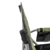 Rybárske kreslo Leziter Comfort Plus s podrúčkou a držiakom na pohár zelené