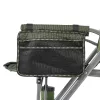 Rybárske kreslo Leziter Comfort Plus s podrúčkou a držiakom na pohár zelené
