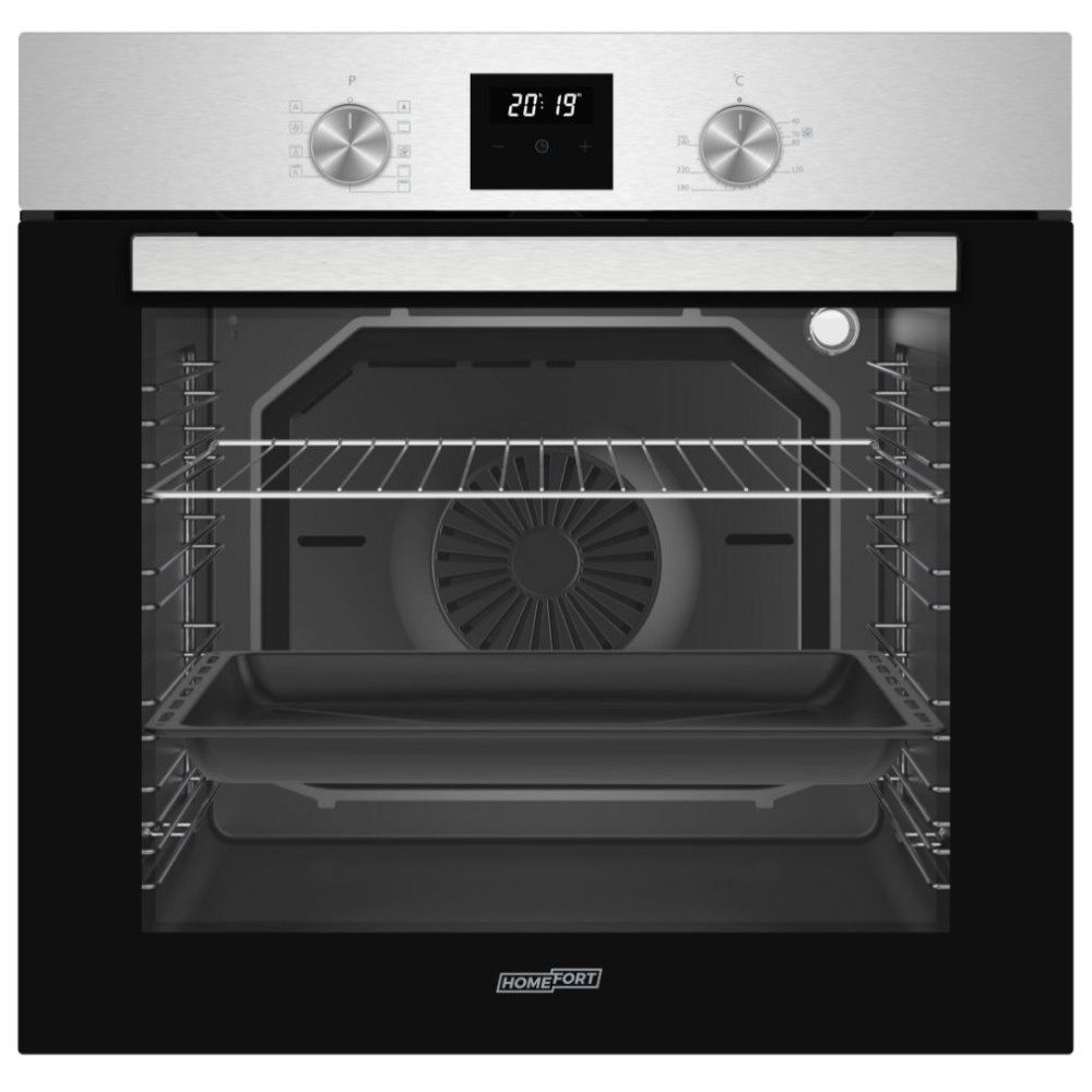 HOMEFORT HSB64DGX Vstavaná rúra s 9 funkciami, 80 l, parné čistenie