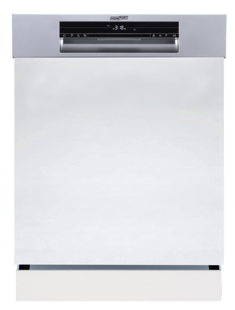 HOMEFORT HMGF0661DS Vstavaná umývačka riadu,,14 súprav riadu,10,5 l,7 Prog.,47 dB,D,Horný príb