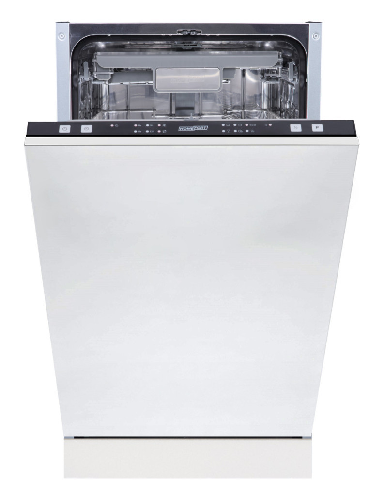 HOMEFORT HMGB0421B Vstavaná umývačka riadu,,10 súprav riadu,9 L,6 Prog.,47 dB,D,Horný príbor,4