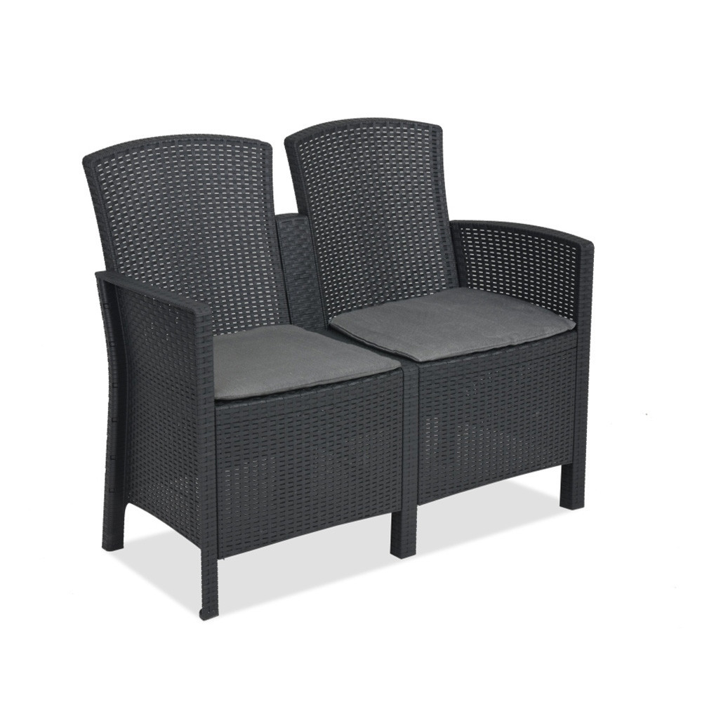 2miestna záhradná pohovka Lima grafitová