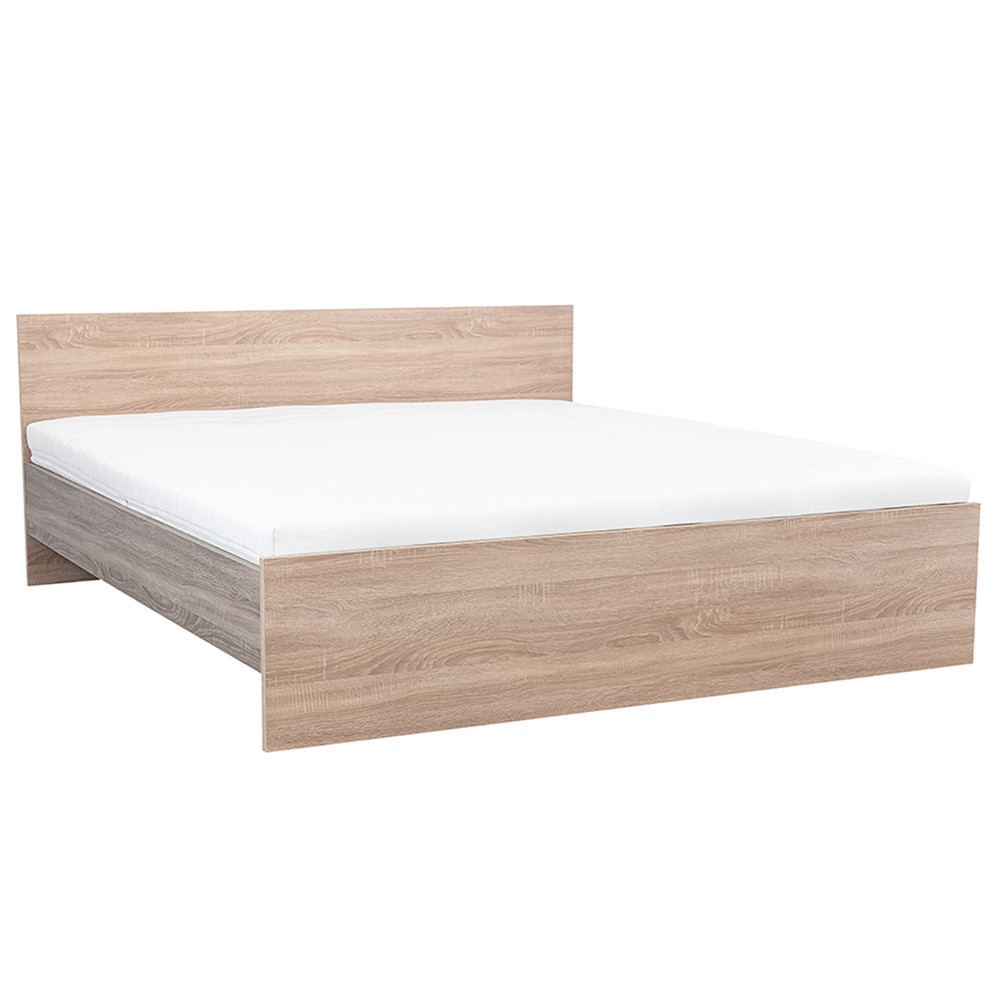 Manželská posteľ Miami bez držiaka na posteľnú bielizeň 180x200 cm dub sonoma - dub york