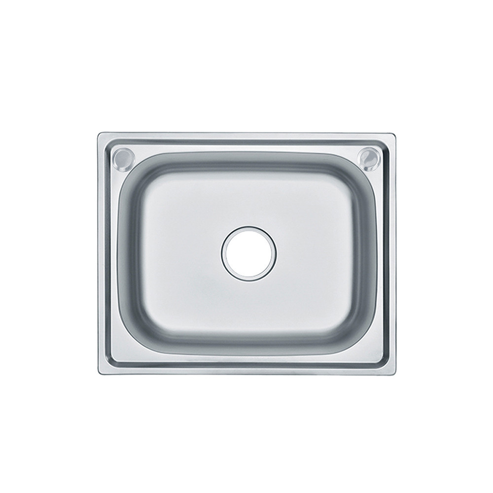 Mont štvorcový drez s jednou miskou z nehrdzavejúcej ocele