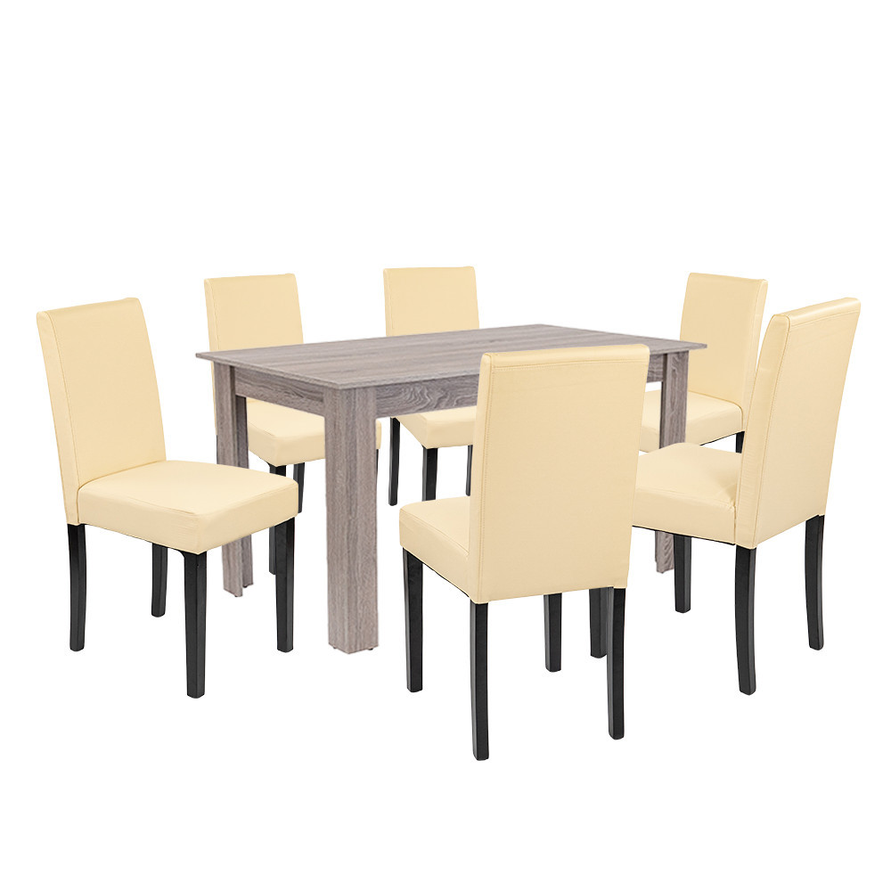 Leon 6+1 jedálenský set york dub-béžový