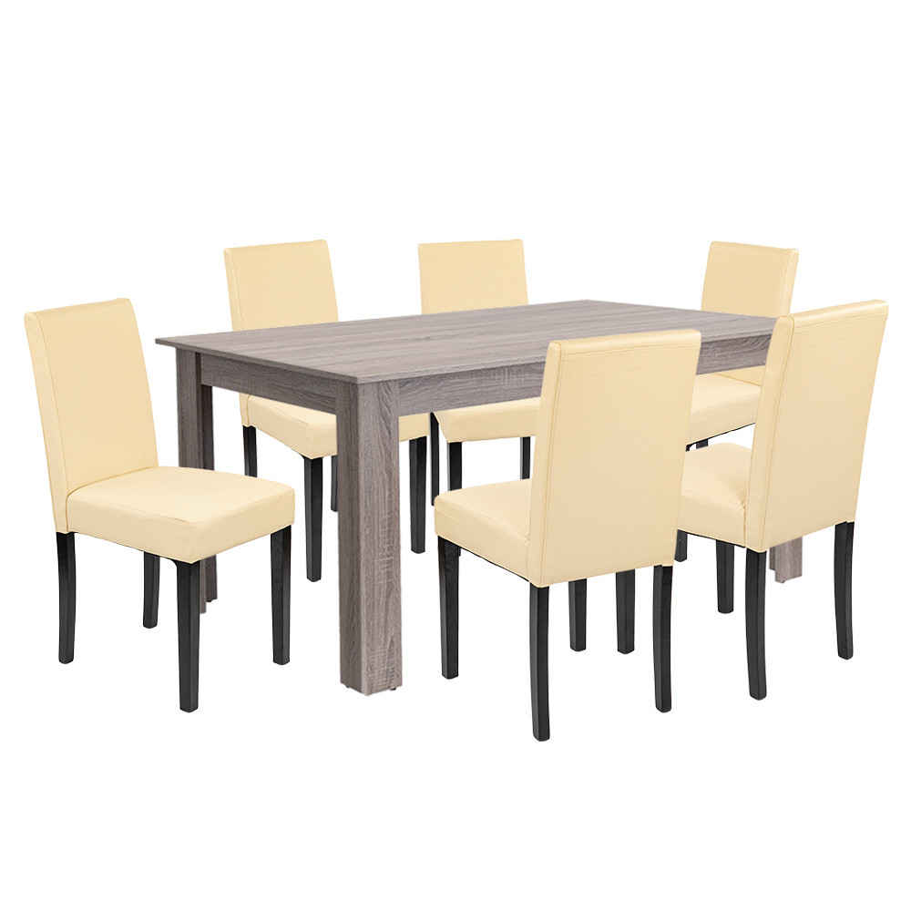 Leon 6+1 jedálenský set york dub-béžový